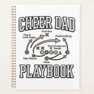 Cheer Dad Playbook Vintage Vector Shirt Design_1 Planer