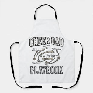 Cheer Dad Playbook Vintage Vector Shirt Design_1 Schürze