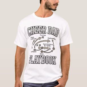Cheer Dad Playbook Vintage Vektor-Shirt-Design_1 T-Shirt