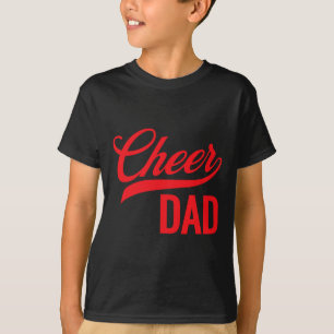 Cheer Dad Rot-Weiß Cheerleading passende Partner T-Shirt