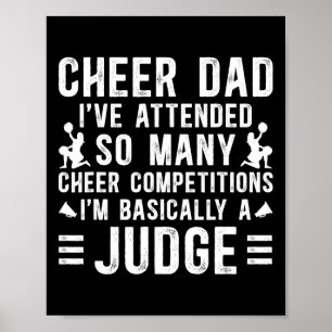 Cheer Dad Sically Ein Richter Dad Eines Cheerleade Poster