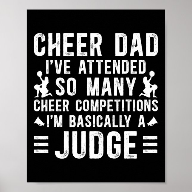 Cheer Dad Sically Ein Richter Dad Eines Cheerleade Poster (Vorne)
