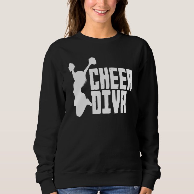 Cheer Diva  Cheerleading Cheerleader Sweatshirt (Vorderseite)