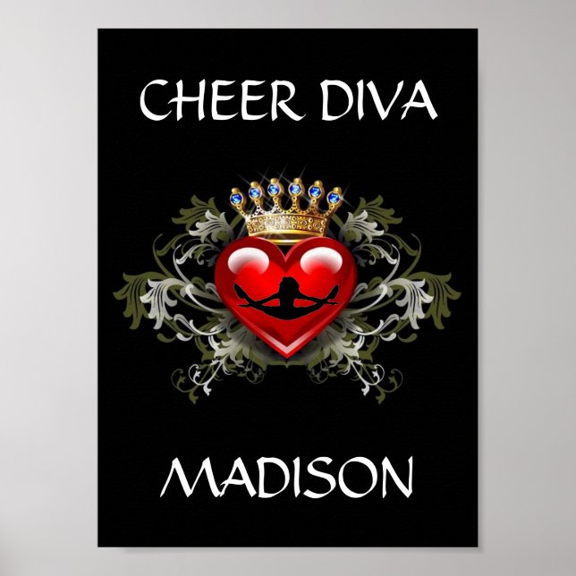 CHEER DIVA POSTER PERSONALISZE (Vorne)