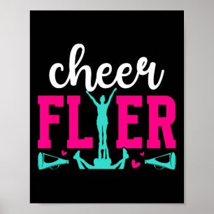 Cheer Flyer Cheerleader Flyer Cheerleading Flyer Poster