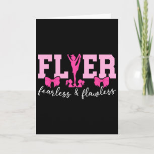 Cheer Flyer Furchtlos Und Fehlerfrei Cheerleading Karte