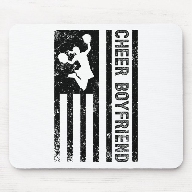 Cheer Freund US-Flagge Freund einer Cheerleaderin Mousepad (Vorne)