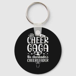 Cheer Gaga eines Cheerleaders Gaga Stolz Cheerlead Schlüsselanhänger