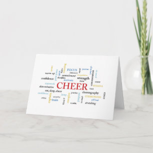 CHEER Geburtstag mit Worten Karte
