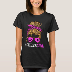 Cheer Girl Cheerleader Scarf Cheerleader Sunglass T-Shirt
