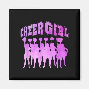 Cheer Girl Funny Cheerleader Zitat Cheerleader Te Magnet