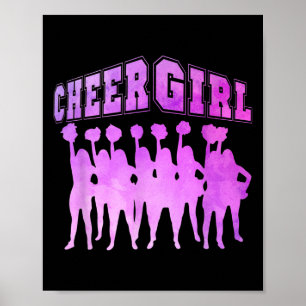 Cheer Girl Funny Cheerleader Zitat Cheerleader Te Poster