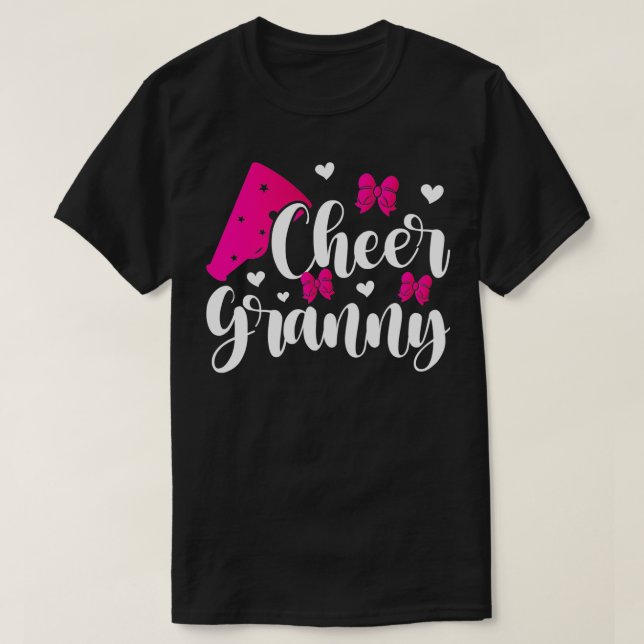 Cheer Granny Proud Oma Oma Oma einer Cheerleader T-Shirt (Design vorne)
