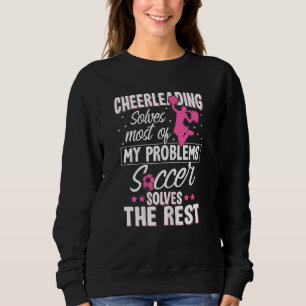 Cheer Graphic Women Girls Cheerleader 2 Sweatshirt