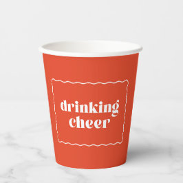 Cheer Holiday Cup senden Pappbecher