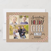 Cheer Holiday Foto Card verbreiten