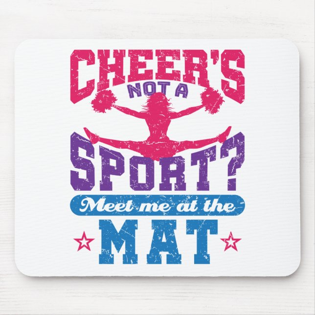 Cheer ist kein Sport Funny Cheerleader Mousepad (Vorne)