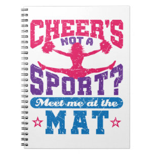 Cheer ist kein Sport Funny Cheerleader Notizblock