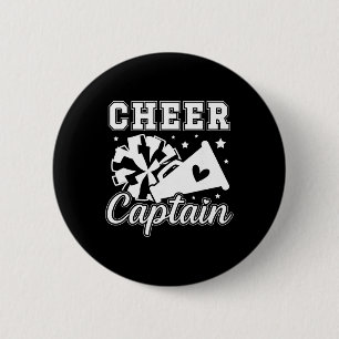 Cheer-Kapitän Cheerleading-Kapitän Cheerleader-Kap Button