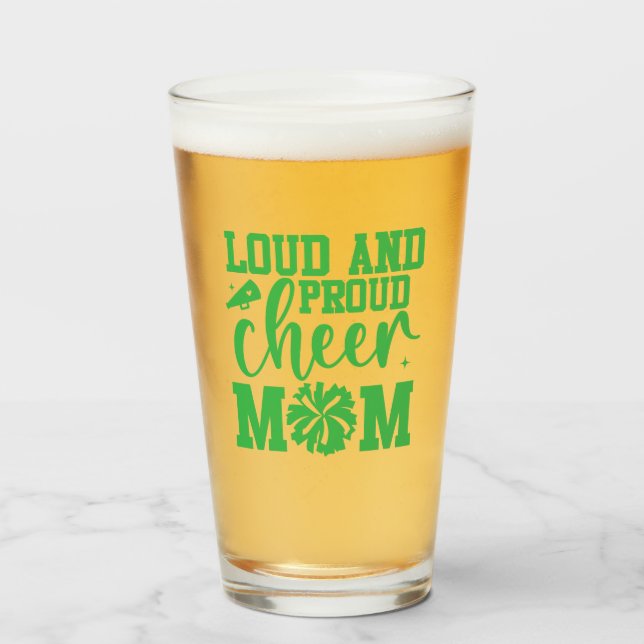 Cheer Mama Beer Glas (Vorne (Gefüllt))
