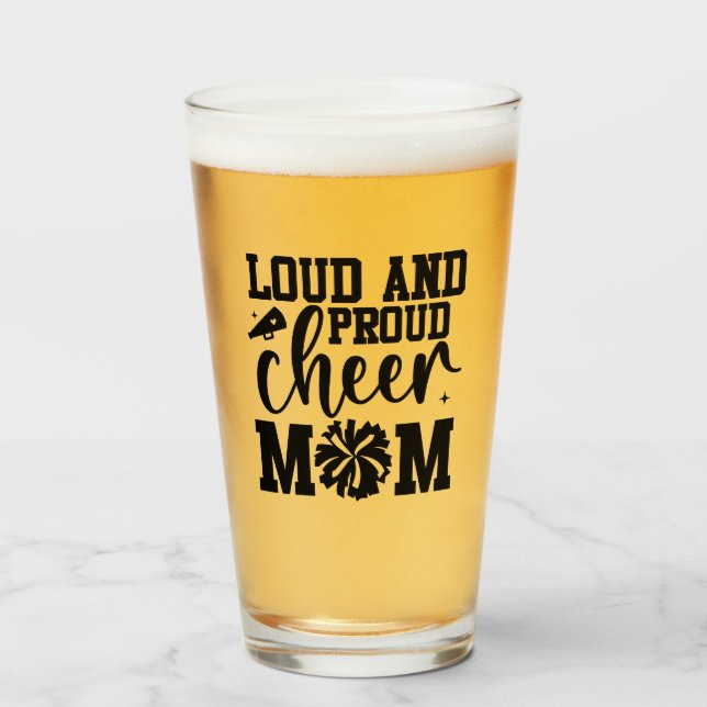 Cheer Mama Beer Glas (Vorne (Gefüllt))