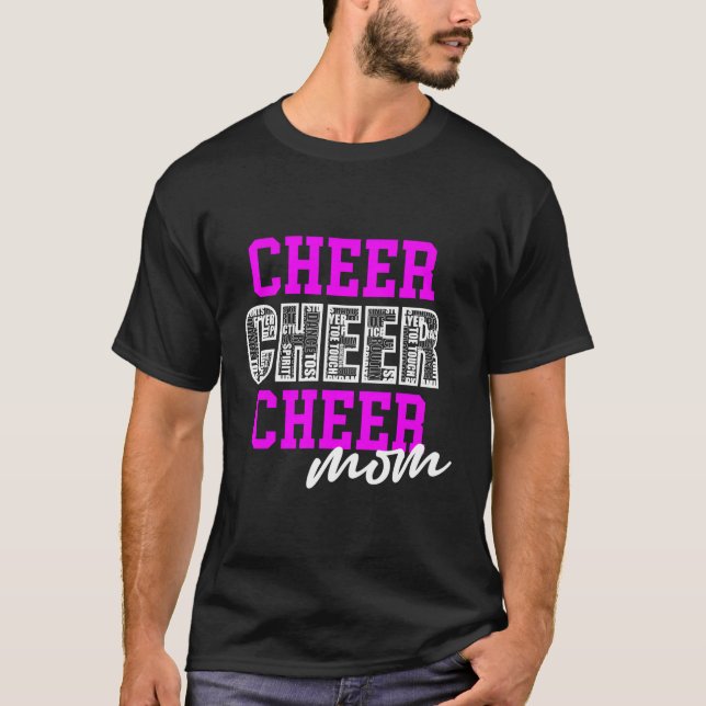 Cheer Mama Cheer Squad N Cheerleading Practice T-Shirt (Vorderseite)