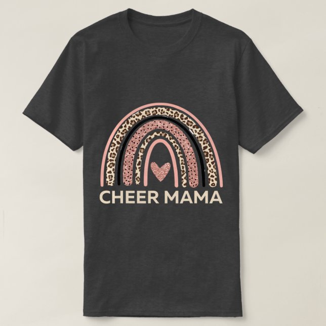 Cheer Mama #CheerMom Cheerleader Mama T-Shirt (Design vorne)