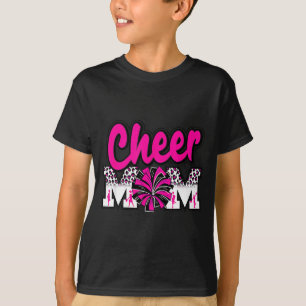 Cheer Mama Hot Pink Schwarz Leopard Buchstaben Che T-Shirt