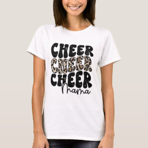 Cheer Mama Leopard Stolz Cheerleading Mama Größter T-Shirt