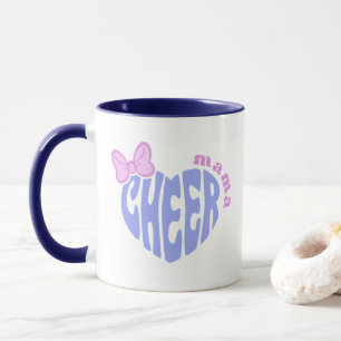 Cheer Mama Mom süßes Herz mit Schleife Tasse