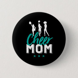Cheer Mama Proud Mutter Cheerleader Daughter Button