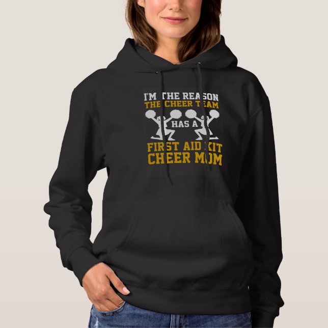 Cheer Mom Cheerleading Cheerleader Team Has First  Hoodie (Vorderseite)