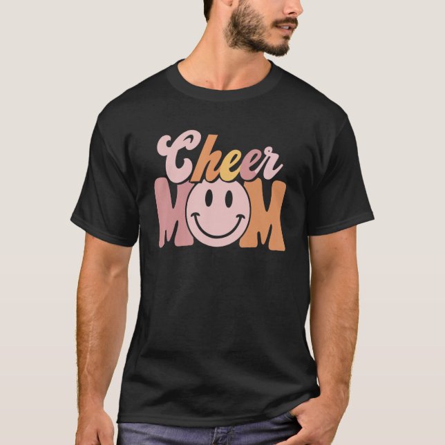 Cheer Mom Pom Poms Best Cute Mom T-Shirt (Vorderseite)