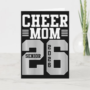Cheer Mom Senior 2026 Cheerleader Abschluss Moth Karte