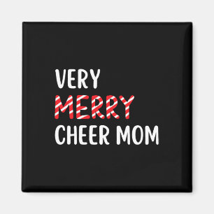 Cheer Mom Weihnachten Sehr Fröhliche Cheerleading Magnet