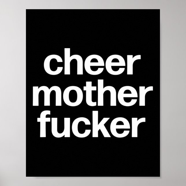 Cheer Mutter Er Lustiger Cheerleading-Wettbewerb  Poster (Vorne)