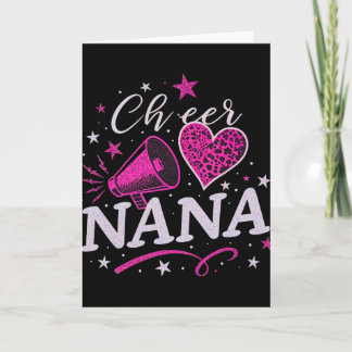 Cheer Nana For Mother's Day Cheerleader Grandma Pr Karte