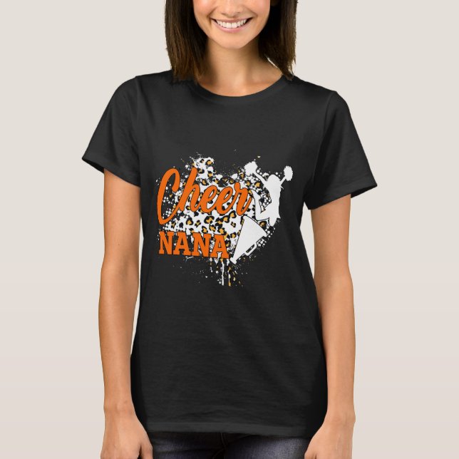 CHEER-NANA-on-Cheetah-Shirt,-Sport-Shirt T-Shirt (Vorderseite)