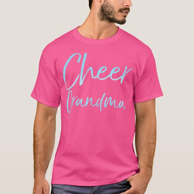 Cheer Oma Süße Cheerleading Großmutter T-Shirt (Vorderseite)