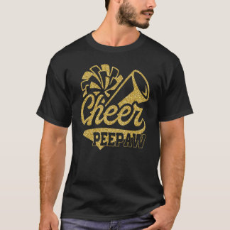 Cheer Peepaw Größter Fan Cheerleader Vatertag T-Shirt