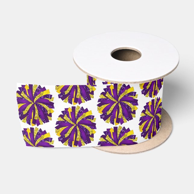 Cheer Pom Pom Satin Ribbon Satinband (Spule)