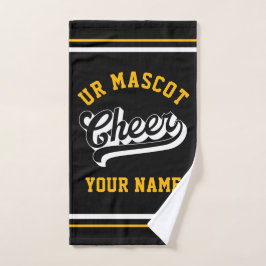 Cheer-Schriftzug, individueller Name, personalisie Handtuch
