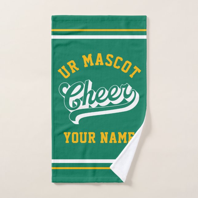 Cheer Script, Custom Name, Cheer Team Personalized Handtuch (Handtuch)