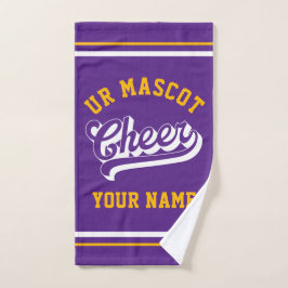 Cheer Script, Custom Name, Cheer Team Personalized Handtuch
