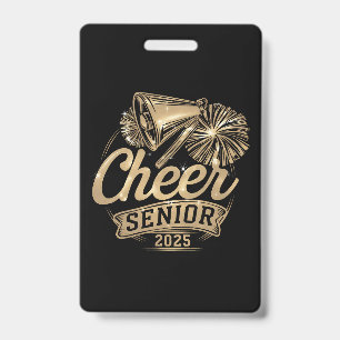 Cheer Senior 2025 Cheerleader Abschluss Class of Ausweis