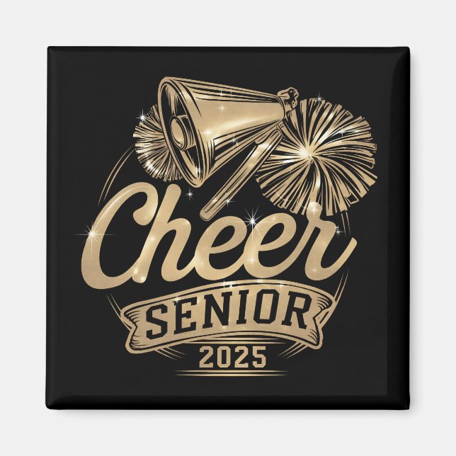 Cheer Senior 2025 Cheerleader Abschluss Class of Magnet (Vorne)