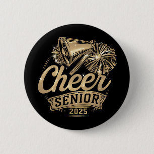 Cheer Senior 2025 Cheerleader Absolventenklasse Vo Button