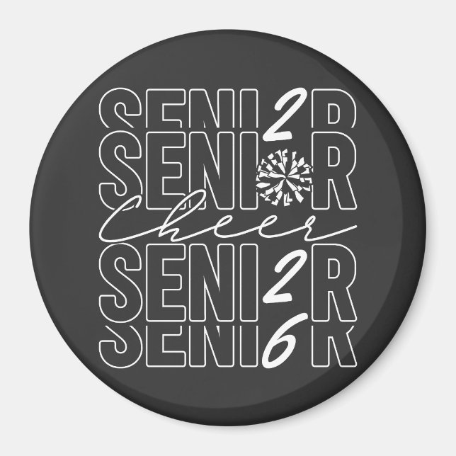 Cheer Senior 2026 Kreis Magnet (Vorne)