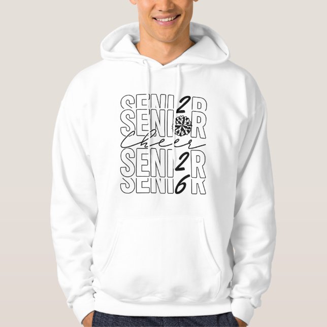 Cheer Senior 2026 Men Hoodie (Vorderseite)