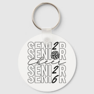Cheer Senior 2026 Metal Circle Keychain Schlüsselanhänger